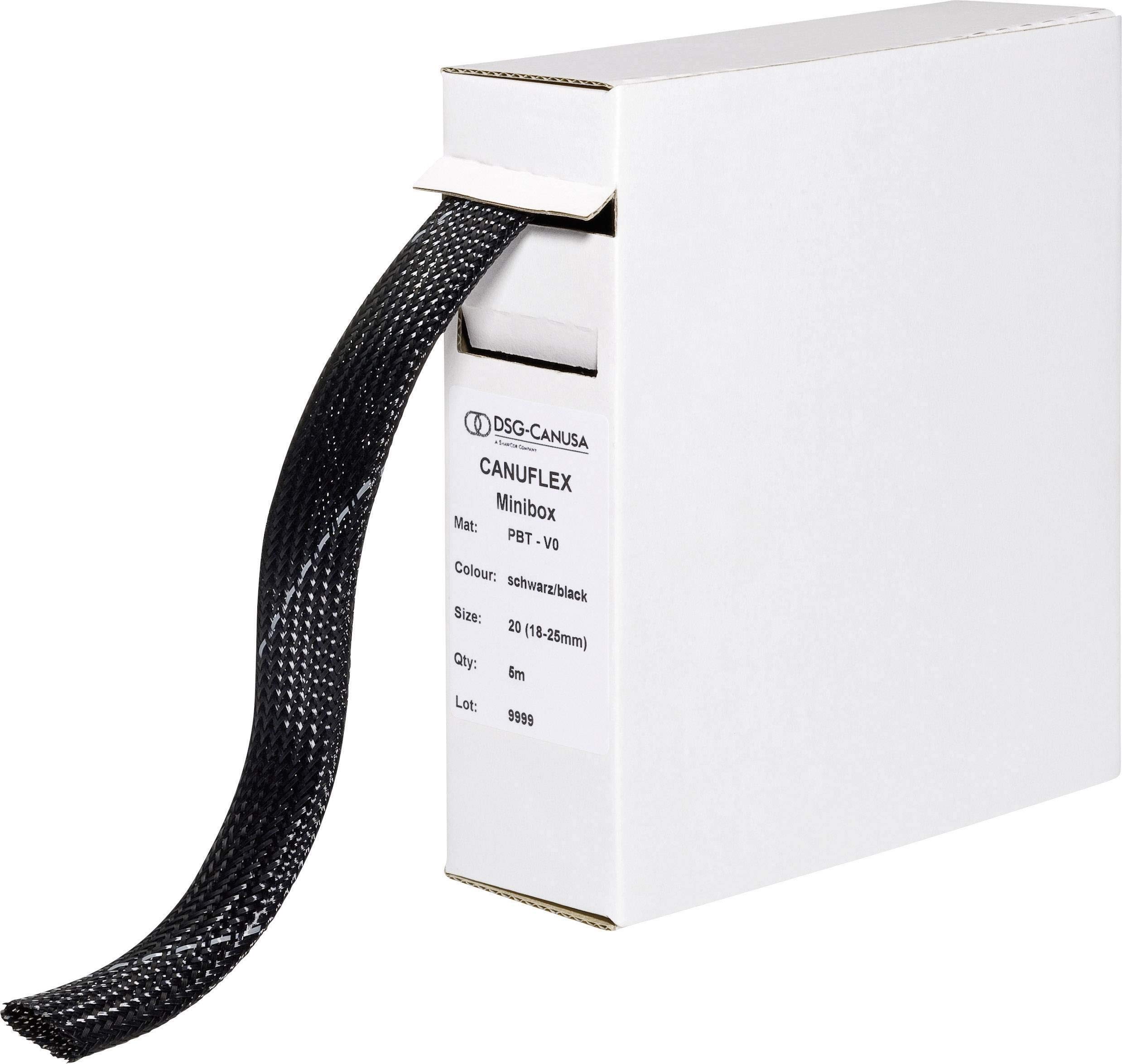 DSG Canusa 8694025951 Braided Sleeve Black Polyester 25 to 34 mm 5 m