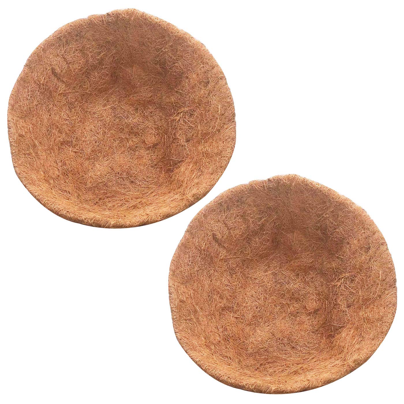 Photo 1 of luckkyme 2 Pack Coco Fiber Replacement Flowerpot Liner Hanging Coconut Palm Hanging Pot (Diameter 8 Inches)