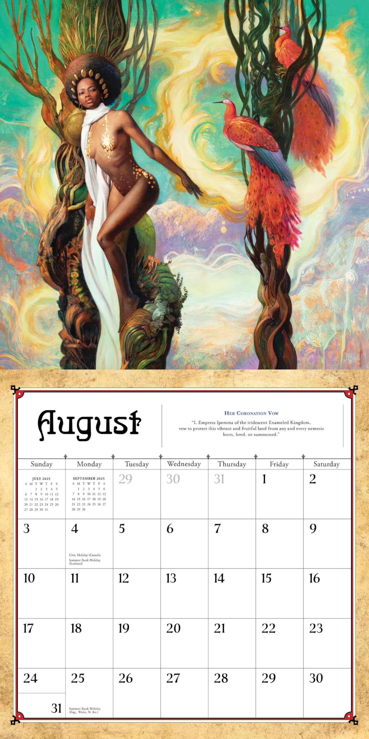 Mua Boris Vallejo and Julie Bell's Fantasy Wall Calendar 2025 A Year Mua Boris Vallejo and Julie Bell's Fantasy Wall Calendar 2025 A Year