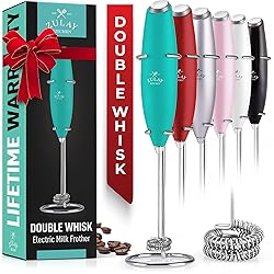 Zulay Kitchen Powerful Double Whisk Milk Frother