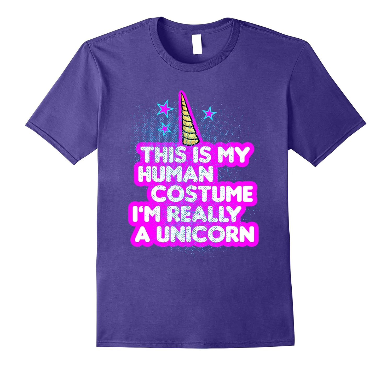 This Is My Human Costume I'm Really A Unicorn Shirt-ANZ