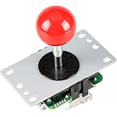 EG STARTS Red Arcade Classic Competition 5 Pin Stick 5P Rocker 4-8 Ways Joystick For PC Xbox 360 PS2 PS3 Games Arcade DIY Kit Parts Mame Jamma Machine Gaming