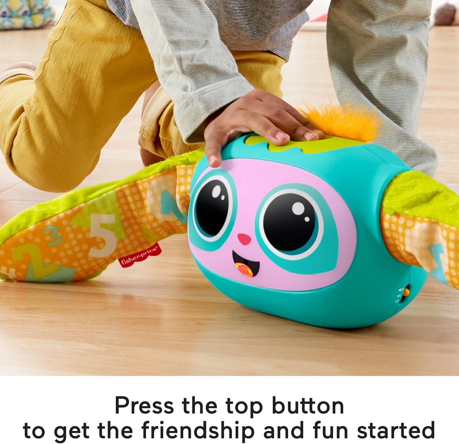 Fisher-Price Rollin' Rovee, Interactive Activity Toy with Music, Lights, and Learning Content for Kids Ages 6 Months to 5 Years: Toys & Games