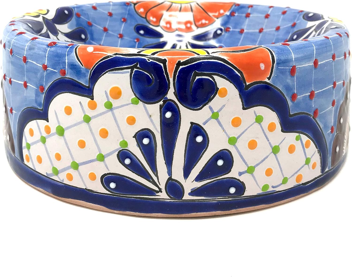 Mexican Talavera Pottery 9 inch Round Hand Painted Extra