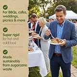 Signature Packaging 9 inch Round Paper Plates Bagasse Biodegradable 50 view 4