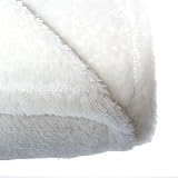 Pet Wiz Soft Fluffy Fleece Blanket Cream 80 x 100cm Medium view 3