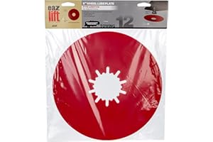 Camco EAZ-Lift 12” Premium Fifth Wheel Lube Plate - Crafted of High-Density PTFE Plastic to Protect Against Wear and Tear - Cushions Vibrations - No Drilling or Tools Required (44678)