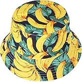 ZLYC Unisex Cute Print Bucket Hat Summer Travel Fisherman Cap for Women Men Teens