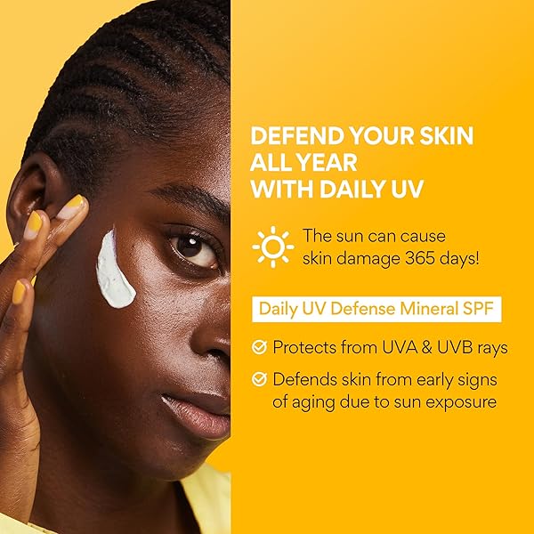 INNISFREE DAILY UV DEFENSE MINERAL SUNSCREEN BROAD SPECTRUM SPF 45 WITH HYALURONIC ACID, KOREAN SUNSCREEN FOR FACE WITH COLOR CORRECTING GREEN TINT