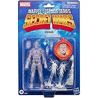 Marvel Legends Series Secret Wars Ice Man, X-Men Retro Marvel Comics Collectible 6-Inch Action Figure with Shield