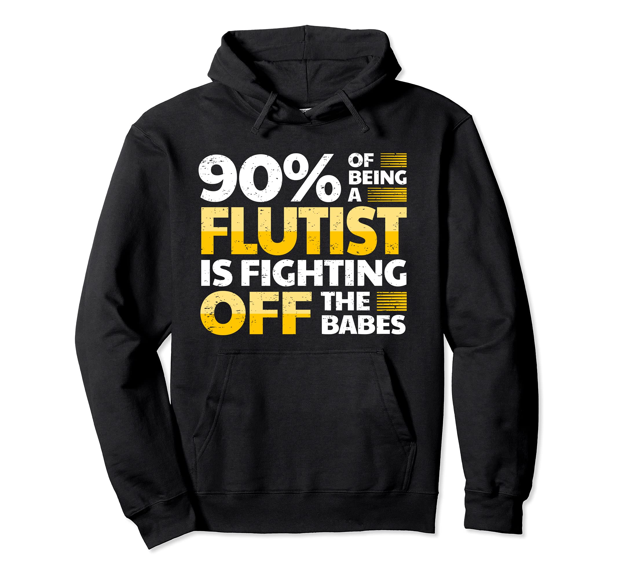 Funny Flute Player Saying Flutist I Babes Pullover Hoodie