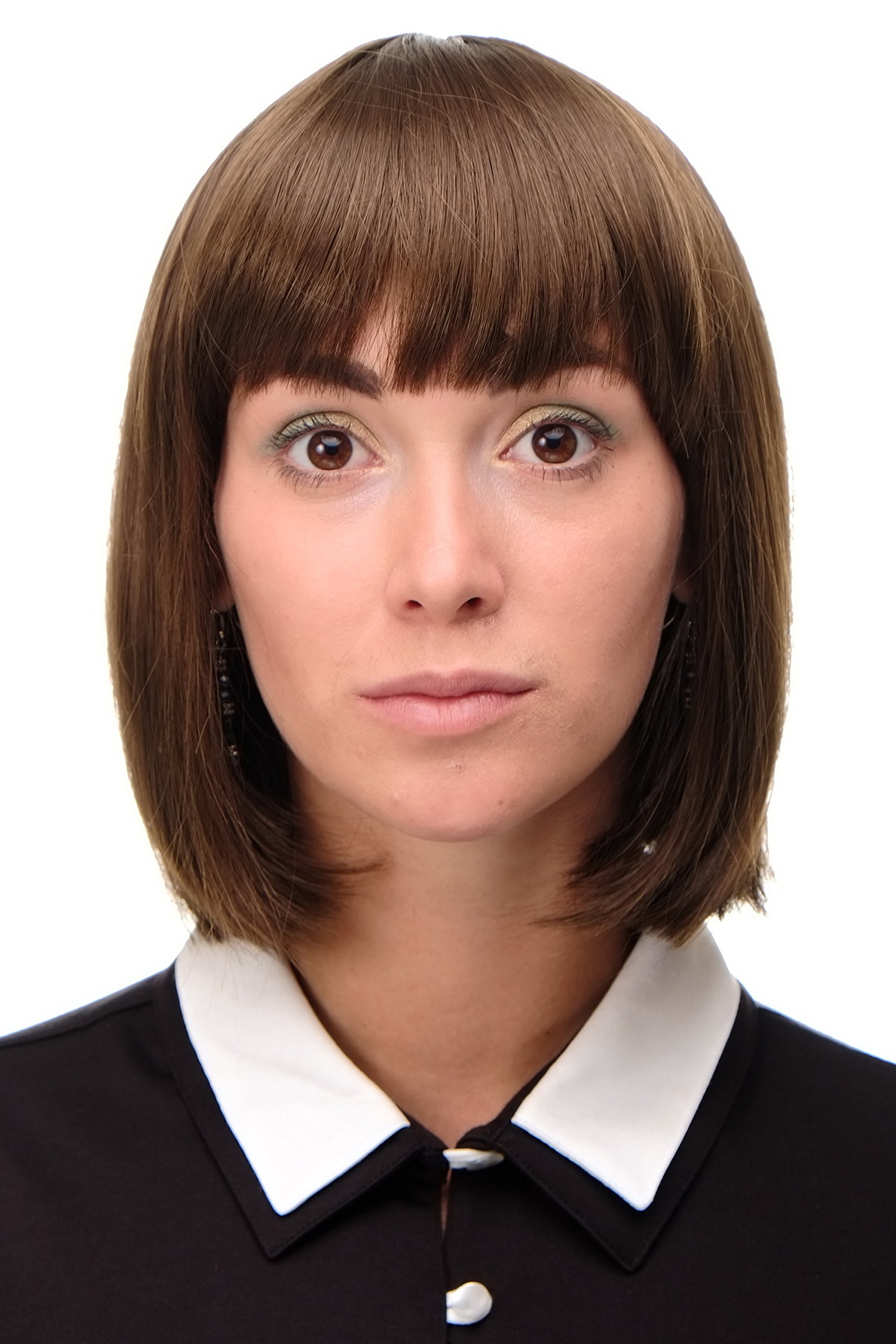 WIG ME UP 7803-10 Lady Quality Wig short Page Long Bob Longbob fringe bangs medium brown