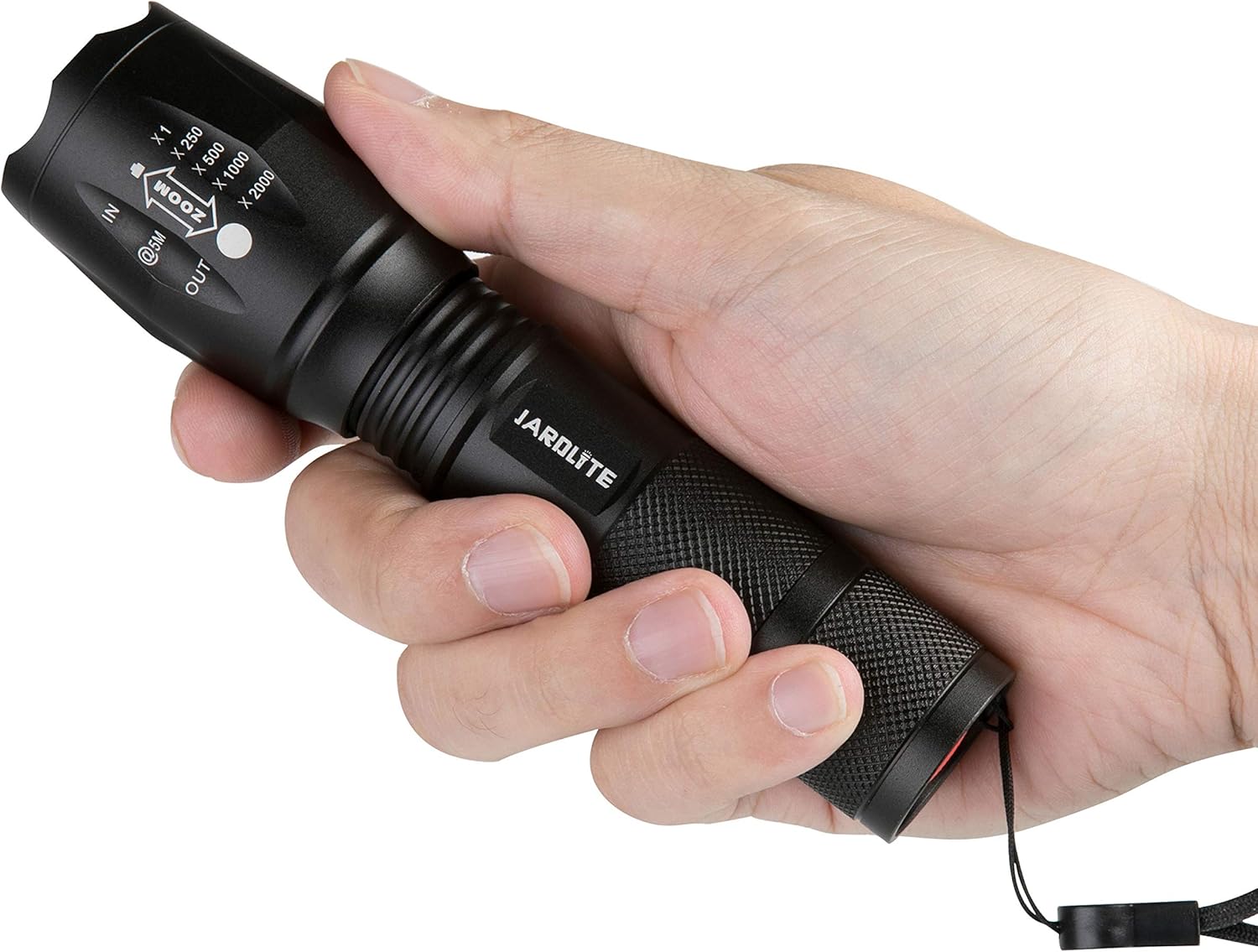 LED Emergency Handheld Flashlight, 4 Pack, Adjustable Focus, Water Resistant with 5 Modes, Best Tactical Torch for Hurricane, Dog Walking, Camping - - 