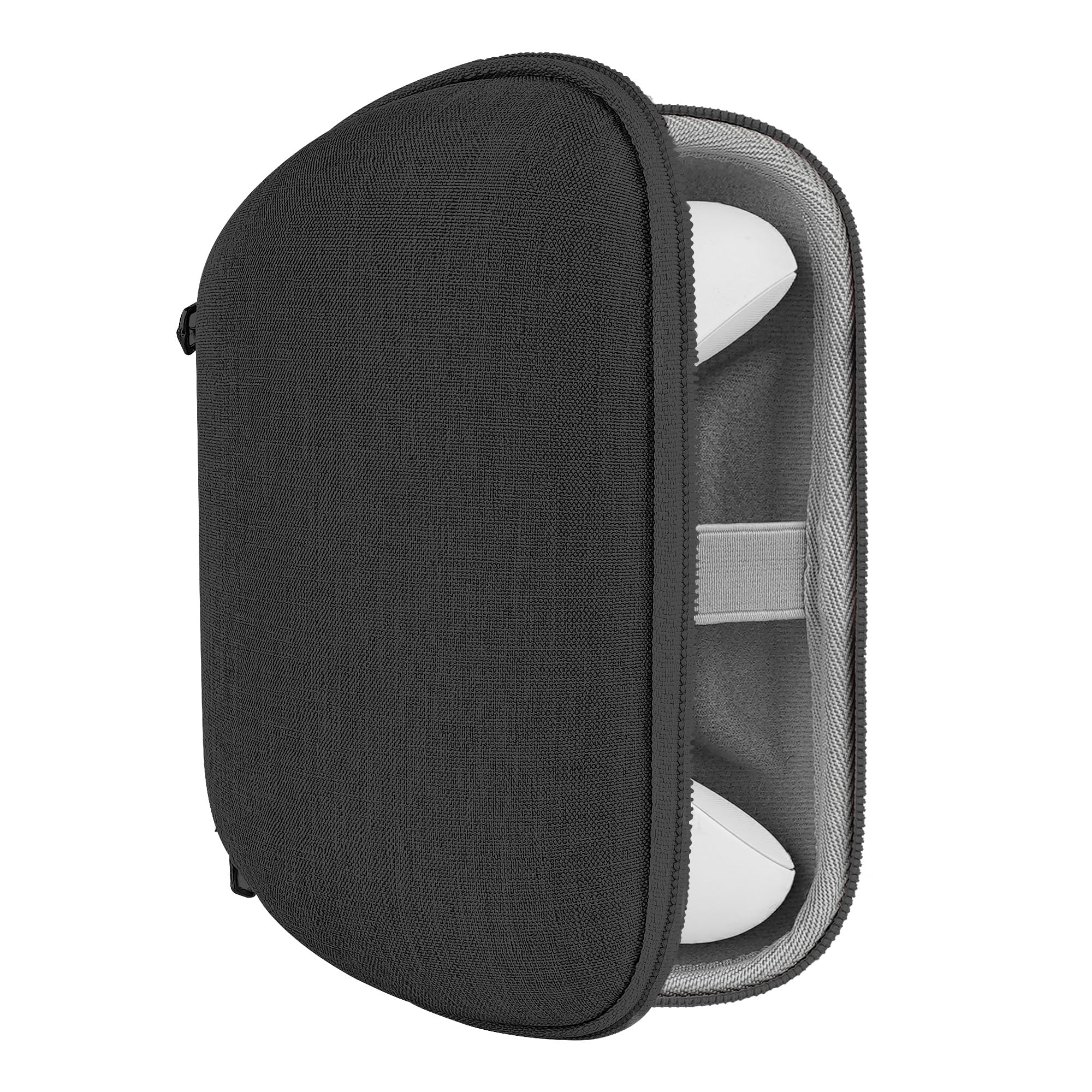 GEEKRIA Controller Travel Case Compatible with Xbox One, Series X / S, Hard Shell Carrying Bag, Protective Storage with Internal Mesh Pocket for Charging Cable (Dark Gray)