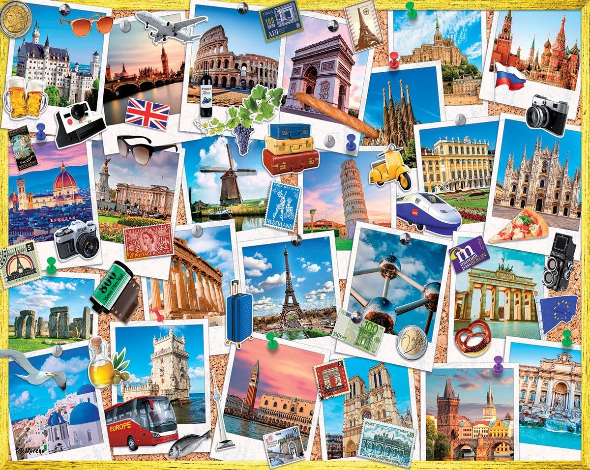 Snapshots of Europe Jigsaw Puzzle 1000 Piece