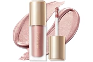 FOCALLURE Shimmer Liquid Highlighter, Smooth Cream Formula and Non-greasy Finish,Delivers a Natural Glow, Long Lasting Illuminator Highlighter Face Enhancing Makeup,Vibrations
