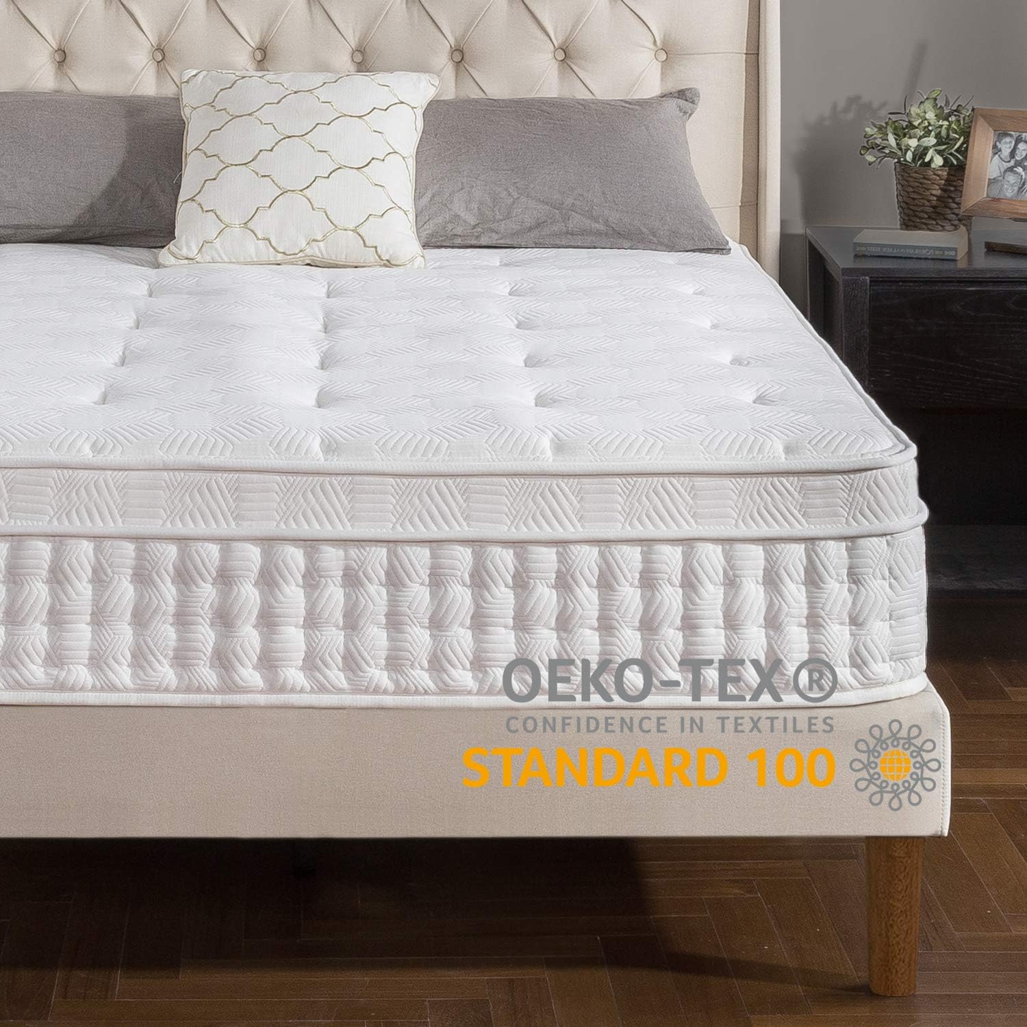 12 Inch Euro Top Pocket Spring Hybrid Mattress/Pressure Relief/Pocket