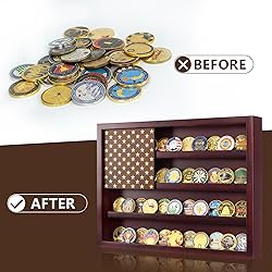 TJWZXX Challenge Coin Holder Display Case Wall