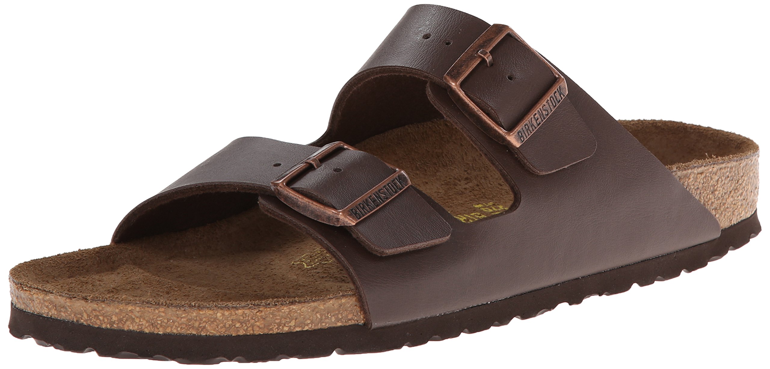 Birkenstock Arizona, Dark Brown Birko-Flor, Women's 6-6.5 Regular 736399049862 | eBay
