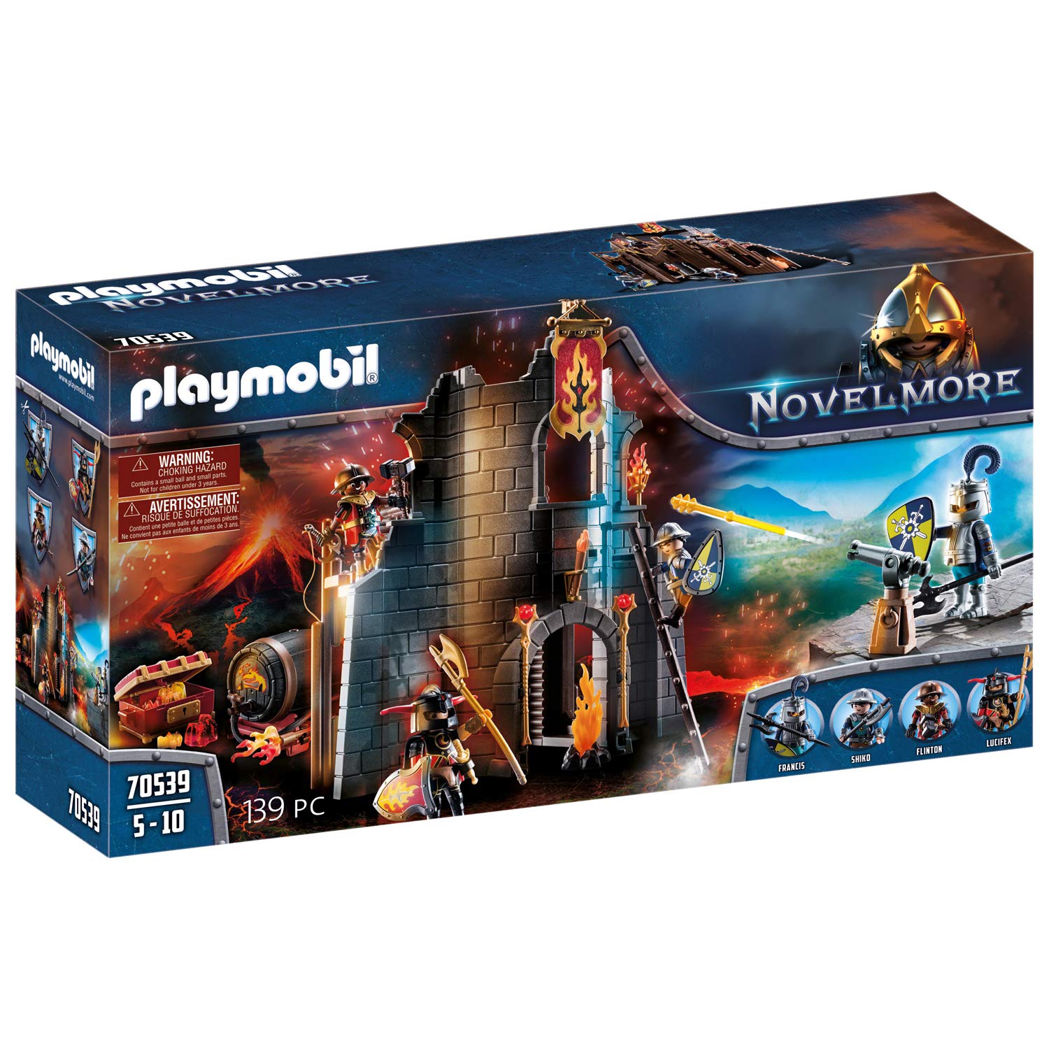 PLAYMOBIL Novelmore 70539 Burnham Raiders Fire Ruin 4-10 Years