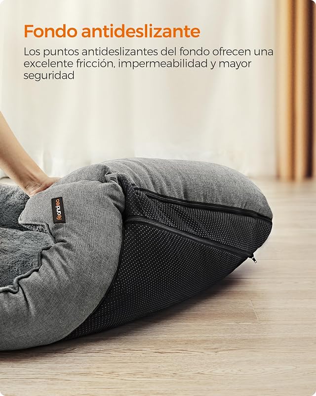 Cama para cães, bordas elevadas, 110 x 75 x 27 cm