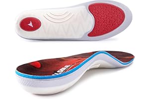 VALSOLE Heavy Duty Support Plantar Fasciitis Insole - 250+ Lbs Flat Feet High Arch Support Orthotics Inserts for Men Women,fo