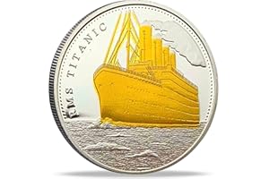 Strugglejewelry RMS-Titanic Ship and Travel Map Challenge Coin