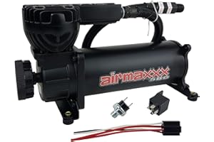 airmaxxx 580 Black Air Compressor, Relay & Pressure Switch (165/200)