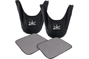 TonGass 10"x8" Microfiber Bowling Ball Towel Shammy Pad with Easy-Grip Dots, Bowling Seesaw Bag for Storage Balls, Bowlings P