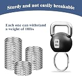 Oiiurly 100pcs 25mm Stainless Steel Keyring Rings with Storage Box view 4