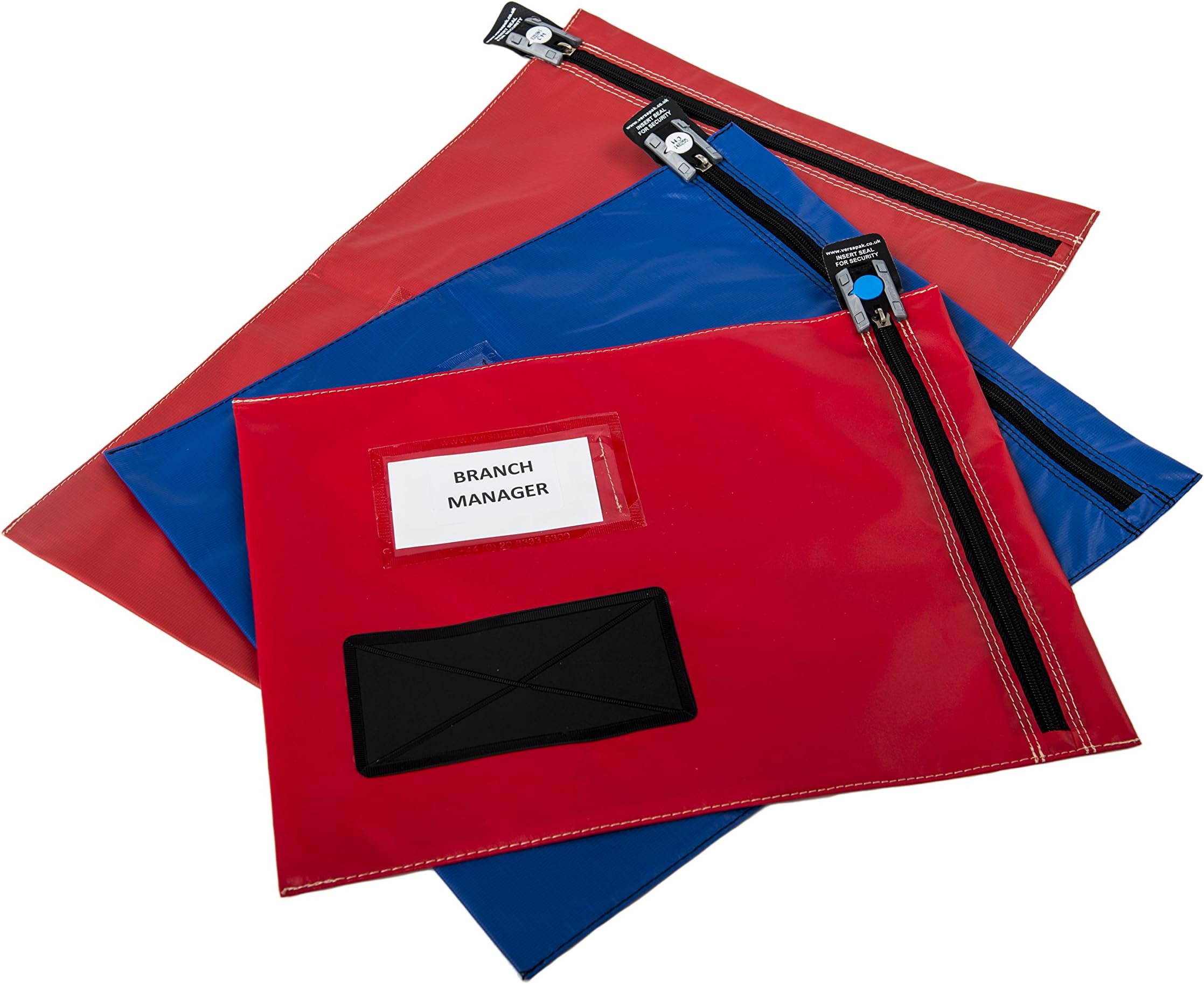 Versapak Mailing Pouch Durable PVC-coated Nylon 355x470mm Red Ref CVF3_RDS