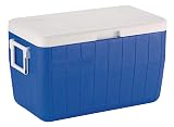 Coleman Chiller 48qt Insulated Portable Cooler with Ice Retention & Heavy-Duty Handles, Made in USA