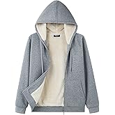 Bumeex Women's Fleece Lined Zip Up Hoodie Jacket Cozy Warm Sweatshirt Coat(No Pilling,No Fade for Long-Lasting Wear)