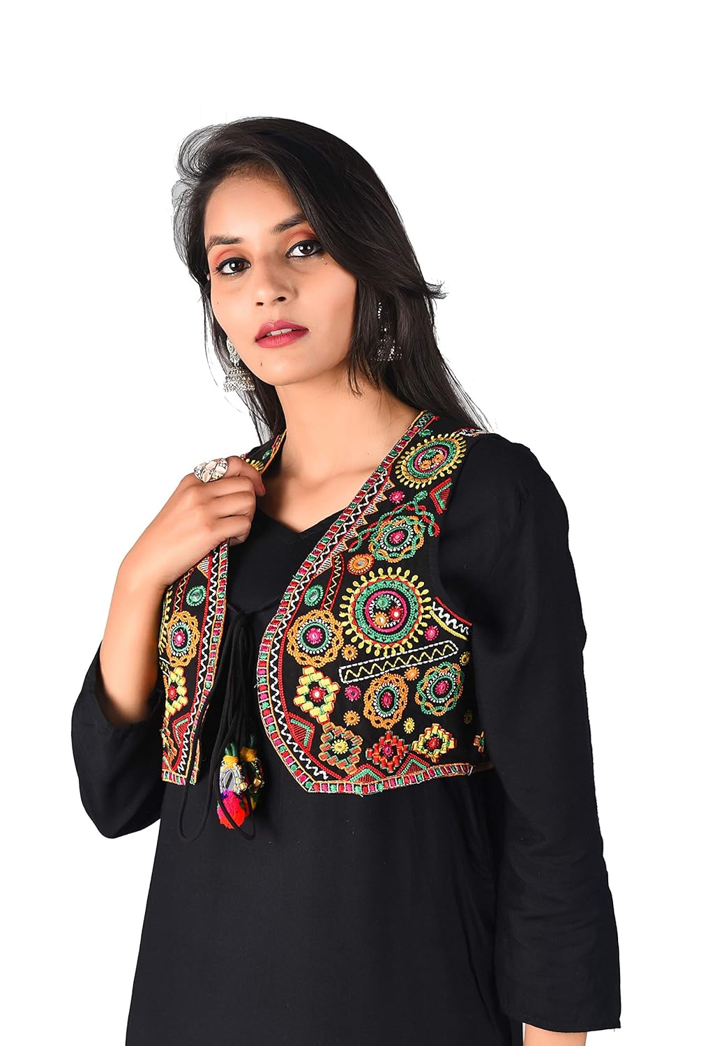 Women Cotton Jacket Traditional Ethnic Wear Embroidery Kutchi Koti