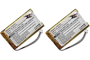 ZZcell 2-Pack Battery Replacement for Garmin 361-00019-16, 361-00019-12, Garmin Nuvi 1300, 1340T Pro, 1350, 1350T, 1370, 1370T, 1375T, 1390, 1390T, 1490 (2)