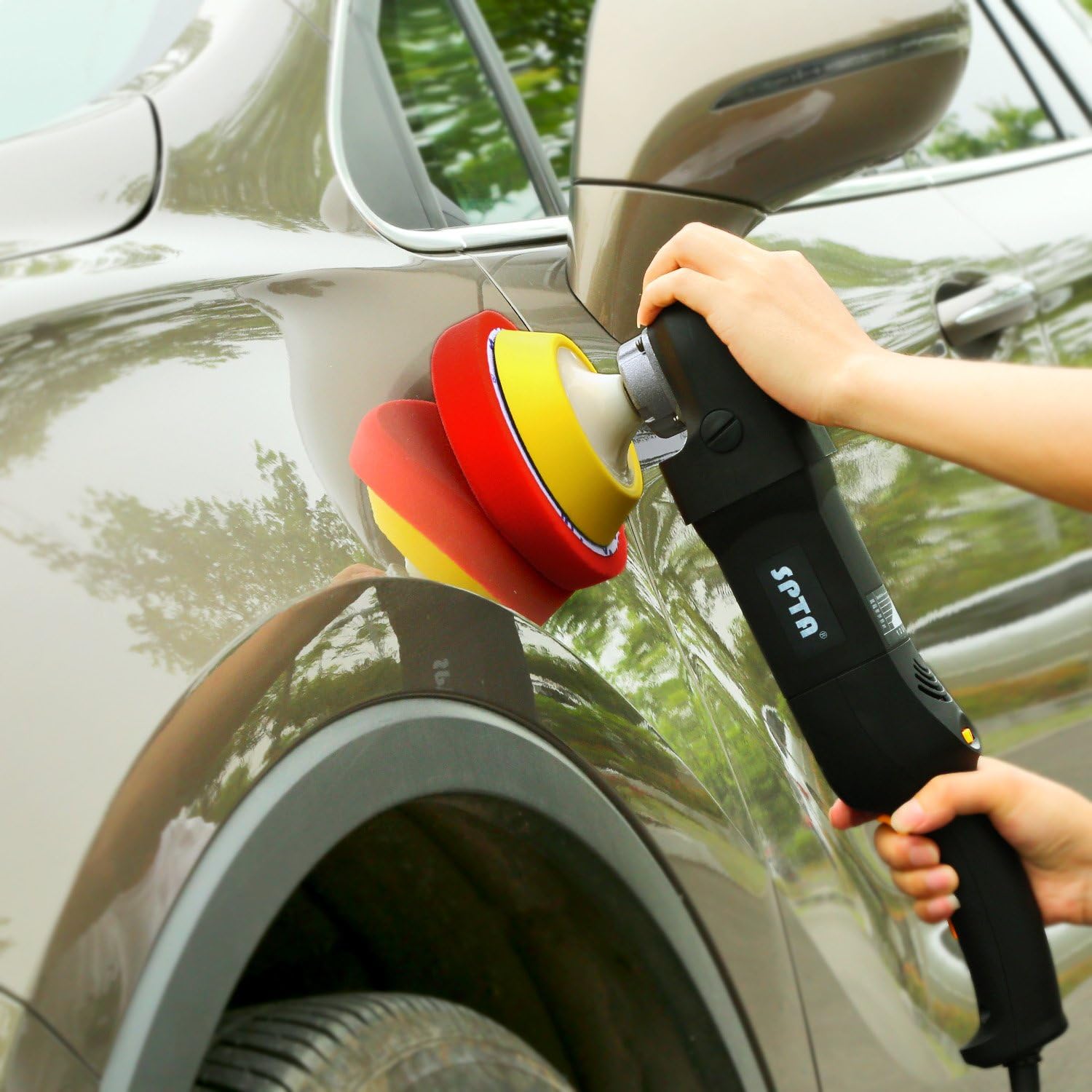SPTA 5Pcs 6inch (150mm) Buffing Pads Polishing Pads Polishing Grip Pad For Car Polisher Boat Polisher: Automotive