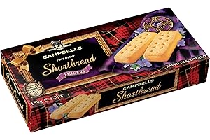 Campbells Shortbread Fingers | 150g | Authentic Scottish Recipe with Rich Butter Flavor | Premium Quality Ingredients | Perfect for Gifting and Snacking | Crumbly Texture
