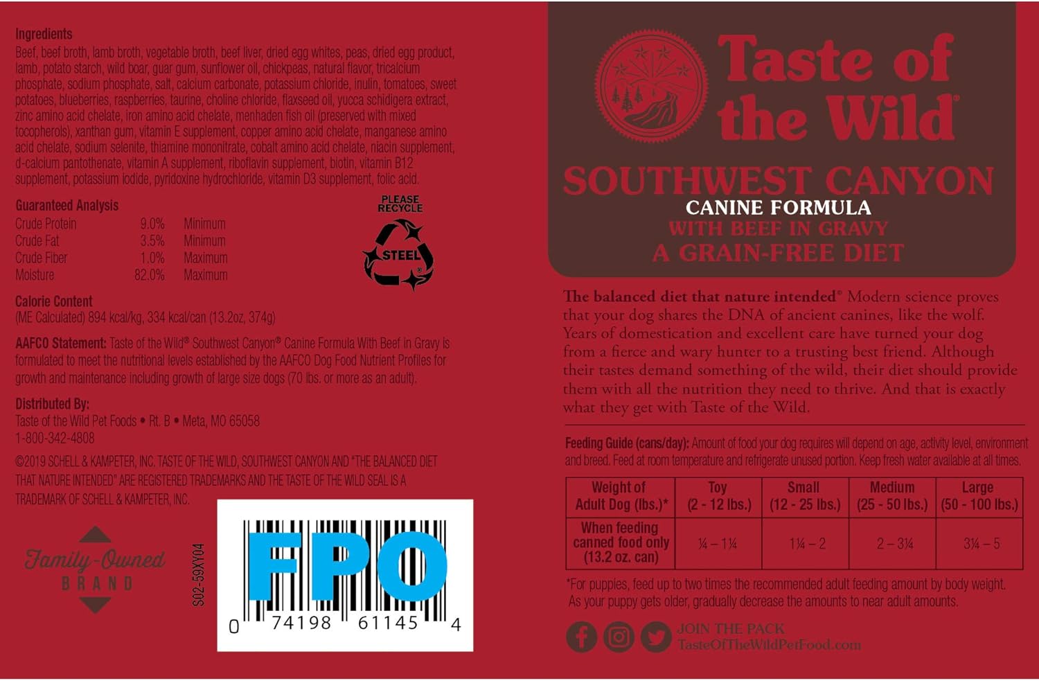 best taste of the wild