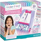 Make It Real Friendship Bracelet Maker Kit - Craft Up to 20 Stylish Bracelets with 100 Beads &amp; Threads - Fun DIY Jewelry Set for Girls &amp; Tweens - Develop Creativity Skills - Gift for Kids Ages 8