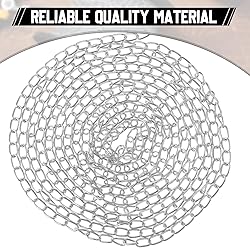 Yaocom 50 ft Galvanized Steel Hanging Jack Chain