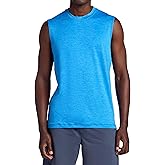 Gaiam Mens Everyday Basic Muscle Tank Top, Standard Fit, Stretch Midweight Material