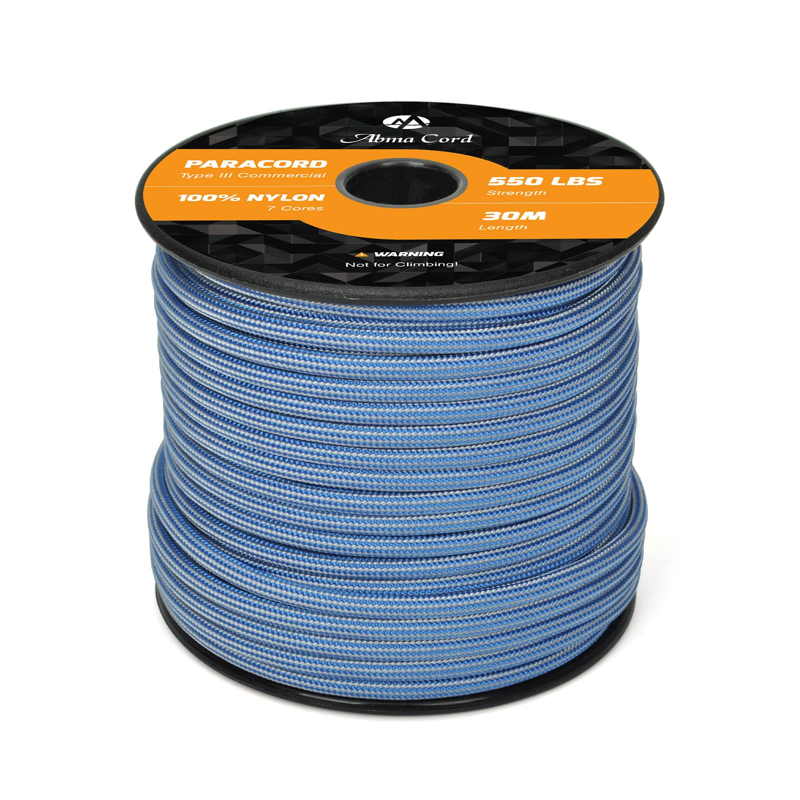 Abma Cord Paracord 550 4mm Nylon Rope Type III 7 Strands Parachute Cord - Max. 250kg (550lbs)