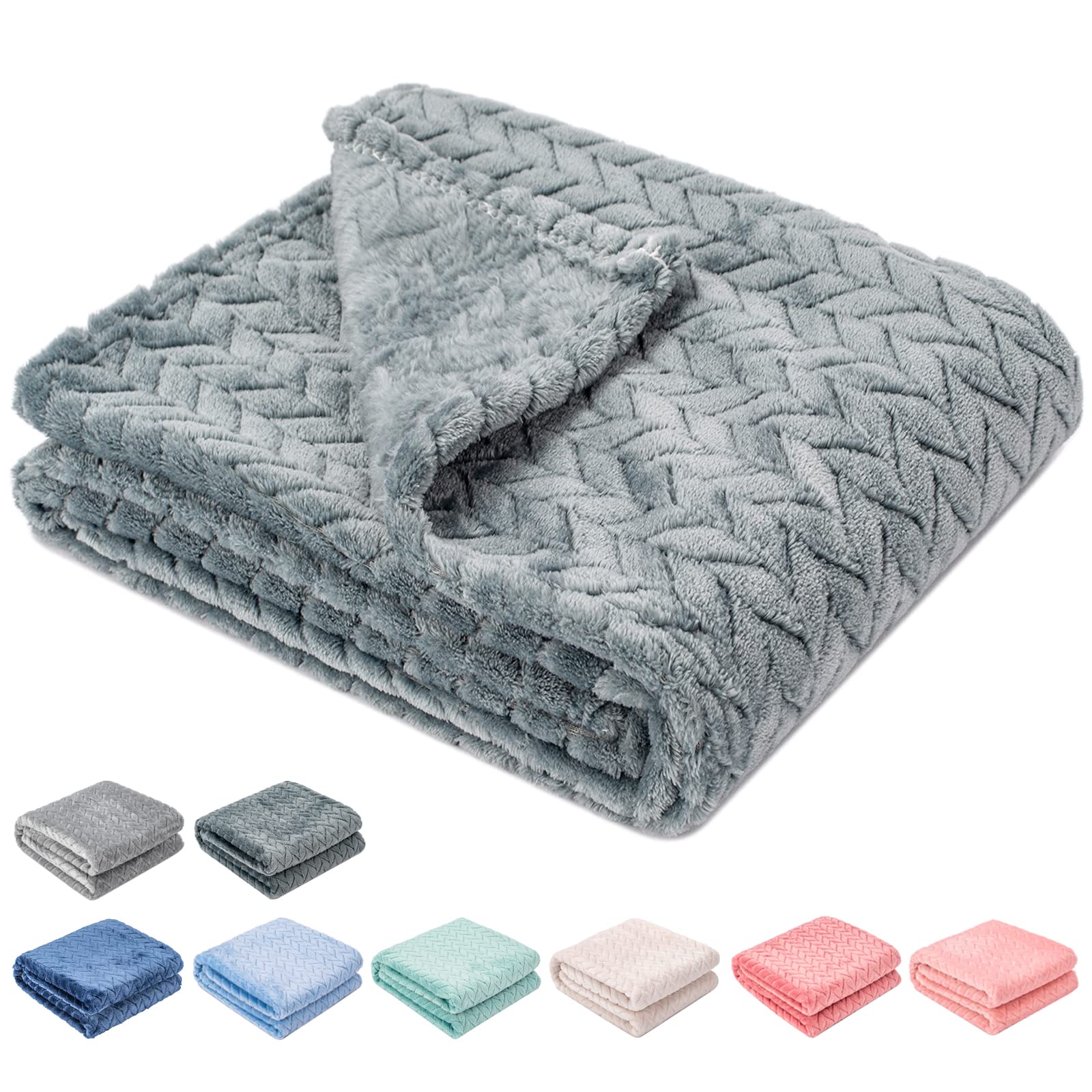 Fuzzy Baby Blanket or Throw Blanket for Girl or