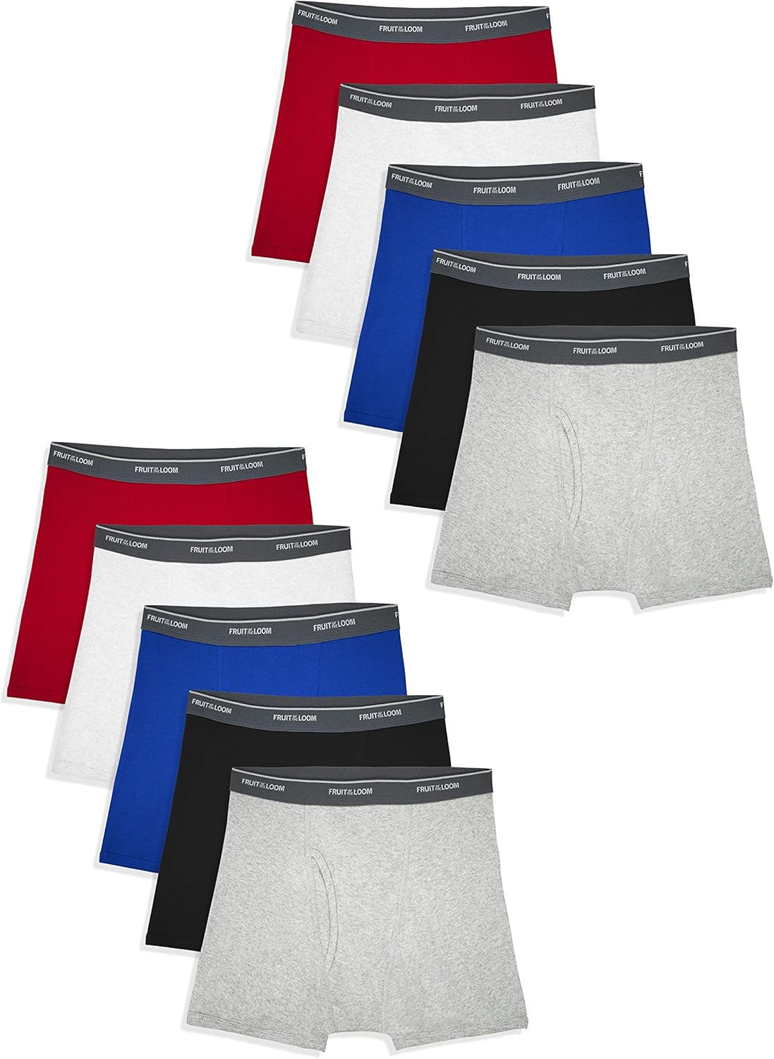 Fruit of the Loom Boys' Boxer Briefs (Assorted Colors): Clothing