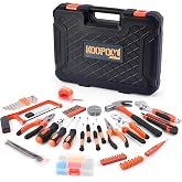 KOOPOOL 160-Piece Household Tool Set for Home Repairs | Heat-treated steel tools with organized storage case for home, apartment, dorm and DIY repair projects.