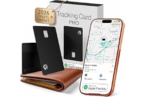 SPOTMINDERS Apple MFi Certified Wallet Tracker PRO Works with Apple Find My IP68 Rechargeable Tracking Card for Wallet Luggage Passport 0.07in Slim Credit Card Design Item Finder