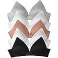Barbra Lingerie Big Girls Bras for Teen Girl Wireless Molded Padded Juniors Training Bra 5 Pack