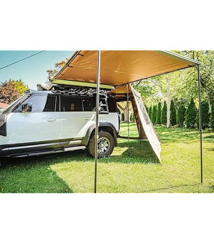 Auvent De Porte Arrière Pour Fourgon Et Camping-car - Store D'ombrage 180x114 Cm - Protection Solaire Et Brise-vent - 11