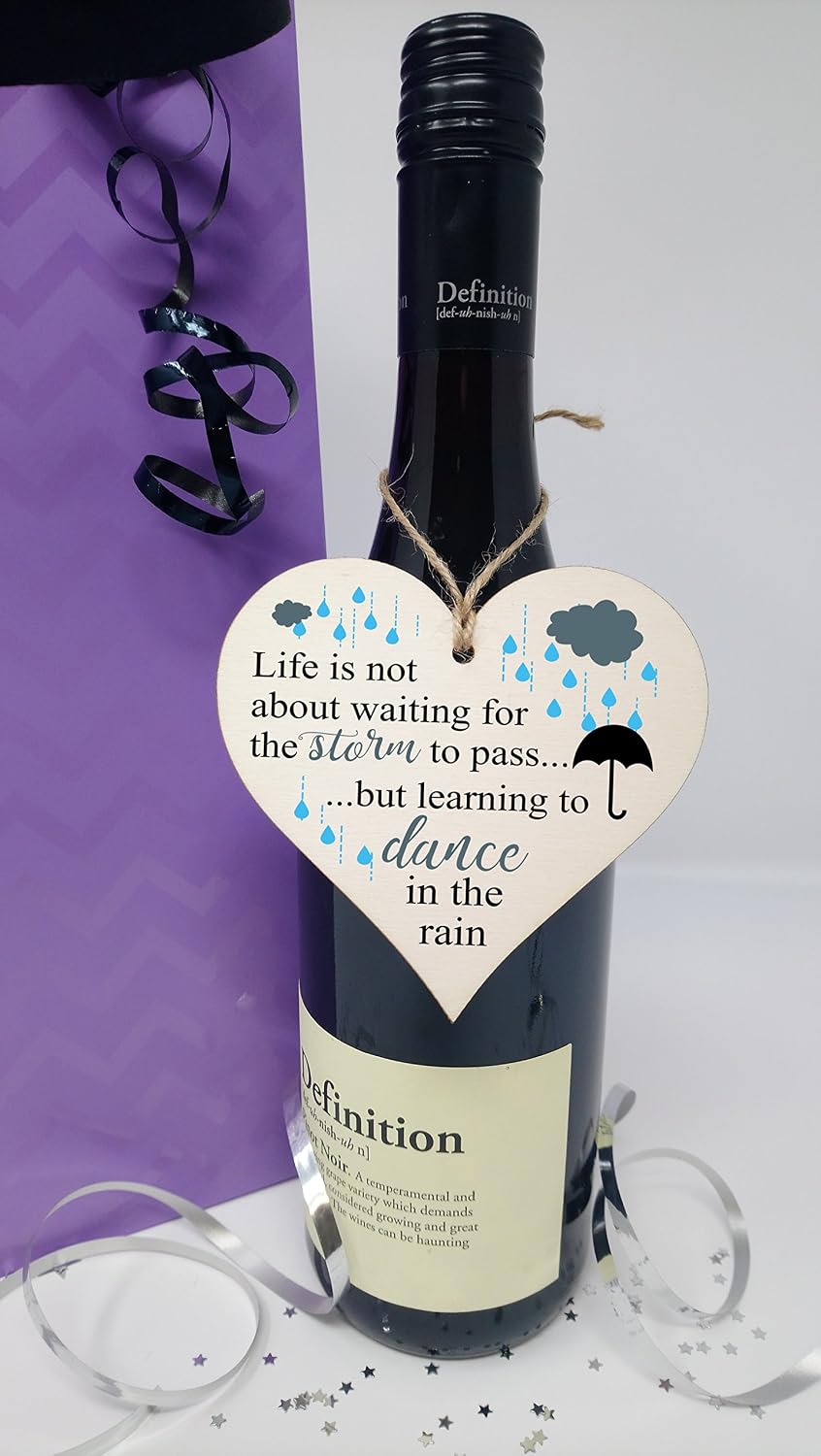 Motivational Hanging Wooden Heart - Handmade Decorative Sign with Positive Quote - Gift for Women Girls, Teen Room or Office Decor - Image 4