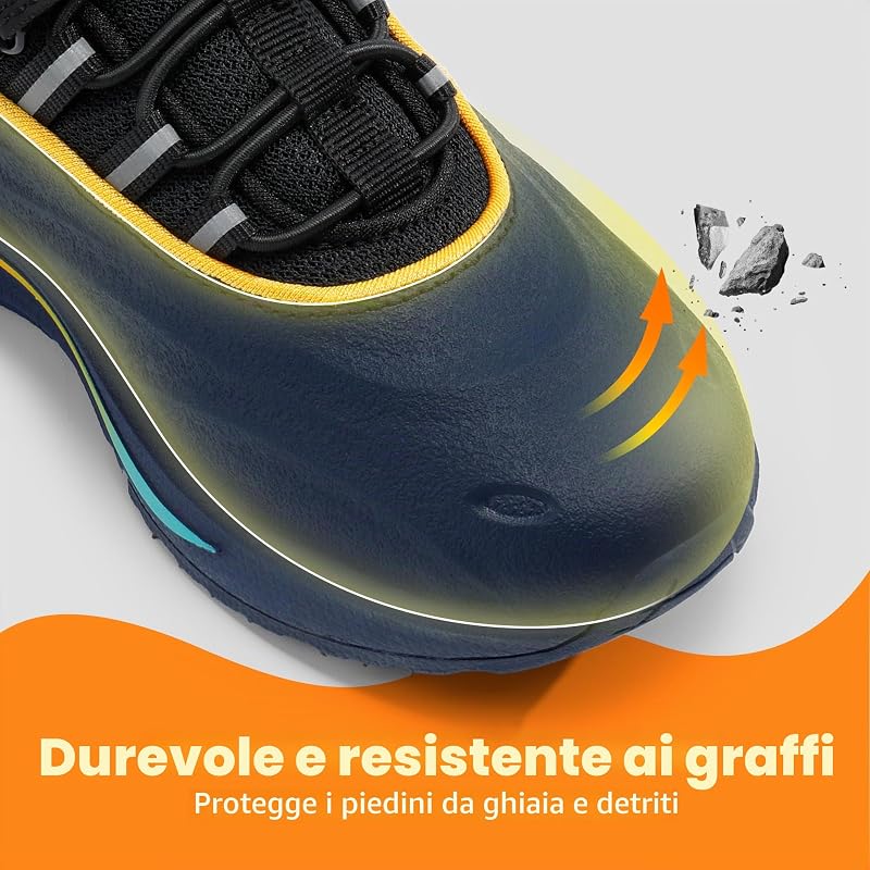 Sneakers Bambini Sportive,Blu Scuro/Nero,30